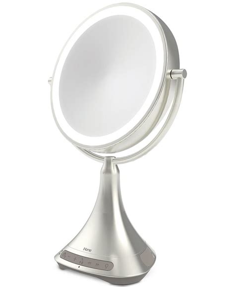Ihome Beauty Lux 9 Double Sided Vanity Mirror With Bluetooth Audio Speakerphone And Usb Charging