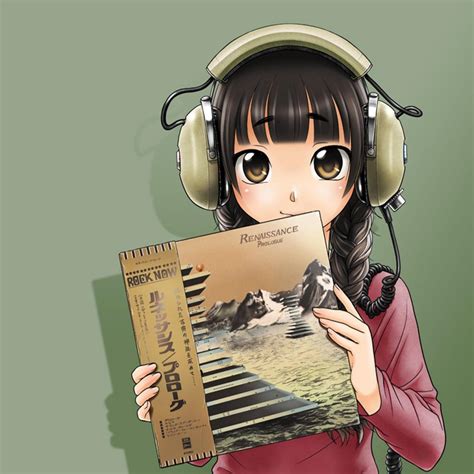 Miscellaneous Anime Girl Wearing Headphones Ipad