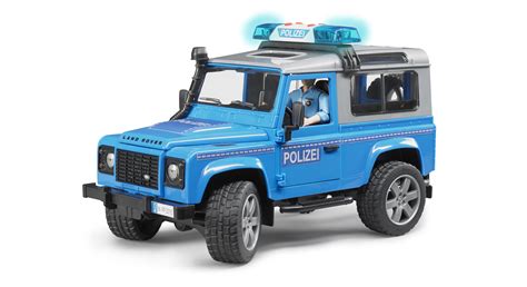 Bruder Land Rover Defender Police Vehicle And Policeman Kids Toy Model