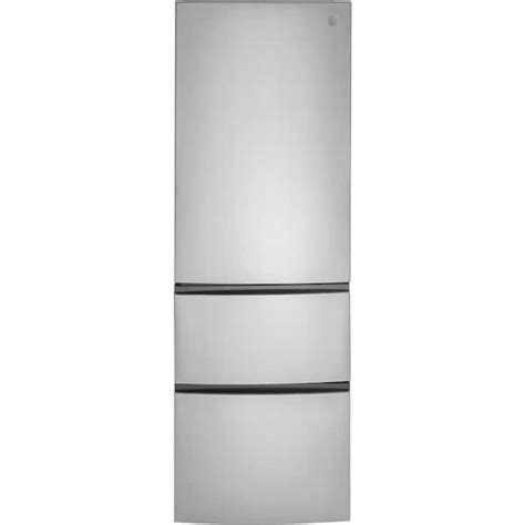 GE 11 9 Cu Ft Bottom Freezer Refrigerator In Stainless Steel Counter