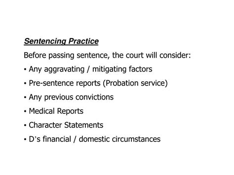 Ppt Role Of The Courts Court Decides What Sentence Should Be