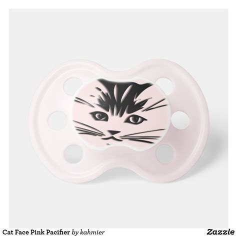 Cat Face Pink Pacifier Zazzle Com Cat Face Cute Cat Face Feline Pet