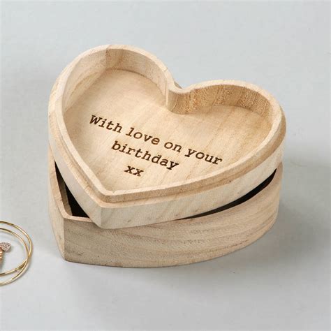 Personalised Map Heart Shape Jewellery Box By Bombus