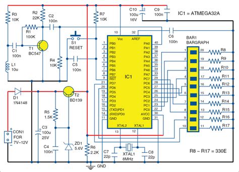 Put the pcb in a suitable enclosure and place inductor l1 near the audio device's speaker. Wireless VU meter Using ATmega32A IC | Full Electronics ...