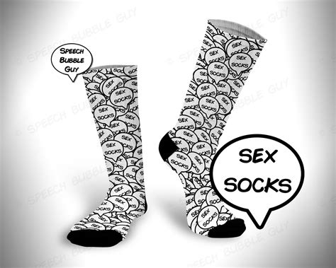 Sex Socks Funny Socks Rude Socks Speech Bubble Socks Swear Socks T Socks Sock T