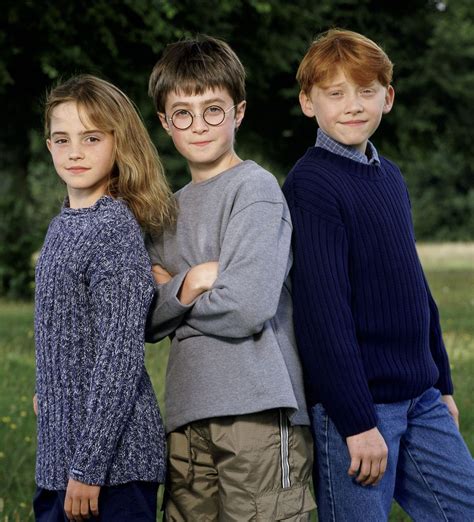 Emma Watson 2000 Harry Potter Cast Announcement Photoshoot Harry