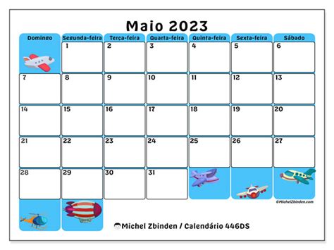 Calendário De Maio De 2023 Para Imprimir “501ds” Michel Zbinden Pt