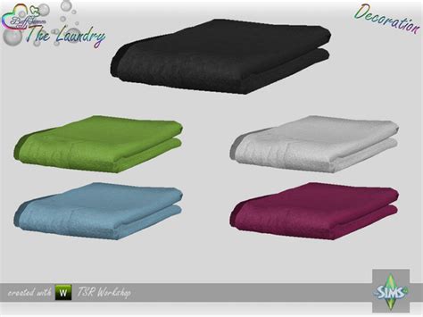 The Sims Resource The Laundry Decoration Towel V1