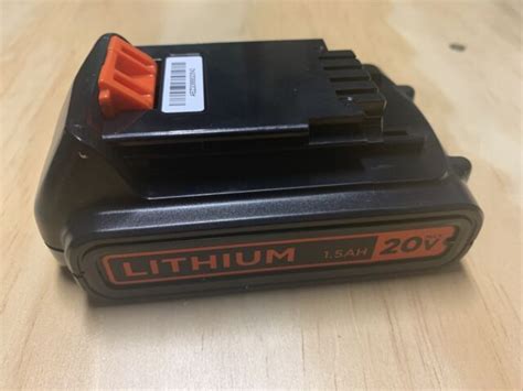 To obtain a copy of the with this 20v max battery and charger combination, you have a complete charging solution. Black+Decker LBXR20 20V 1.5 Ah Lithium Ion Battery for ...