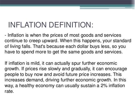 Inflation Main Causes Of Inflation Economics Tutor2u