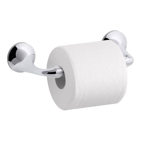 Match your toilet paper holder with your towel racks and hardware for a coordinated. KOHLER Elliston Pivoting Double Post Toilet Paper Holder ...