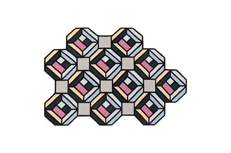 Parquet Geometric Puzzle Like Kilim Rugs By Front For Gan Colorful