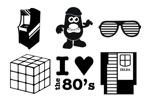 I Love The 80s Digital Download Retro 80s Svg Icons 1980s Etsy