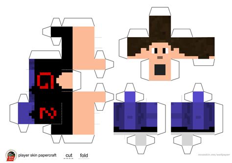 Papercraft Minecraft Skins Youtubers 1600x1130 Wallpaper