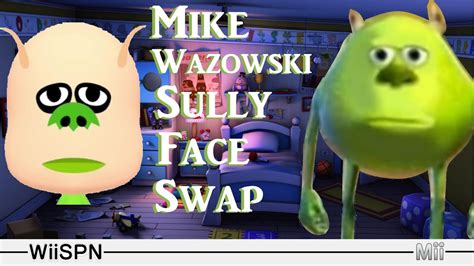 Mii Maker How To Create Mike Wazowski Sully Face Swap Youtube