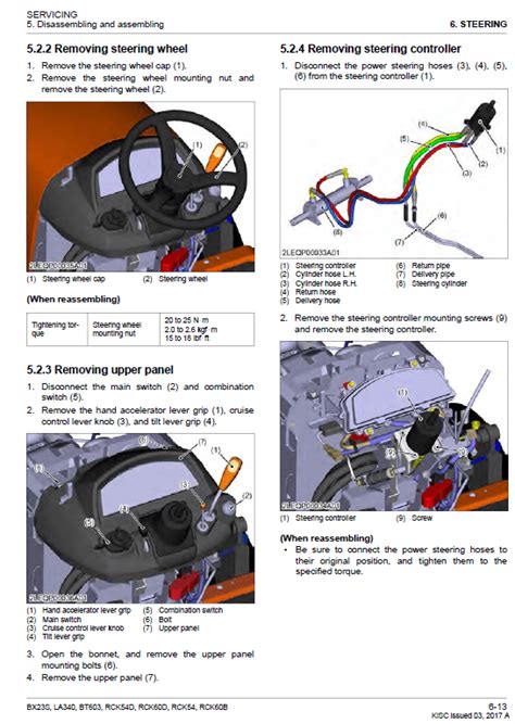 Kubota Bx23s La340 Bt603 Tractor Loader Workshop Manual