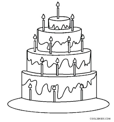 All these free printable happy birthday coloring pages will definitely set the mood for the birthday party. Birthday Cake Coloring Pages Preschool at GetColorings.com ...