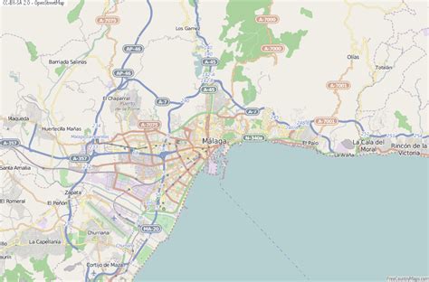 Málaga Map Spain Latitude And Longitude Free Maps