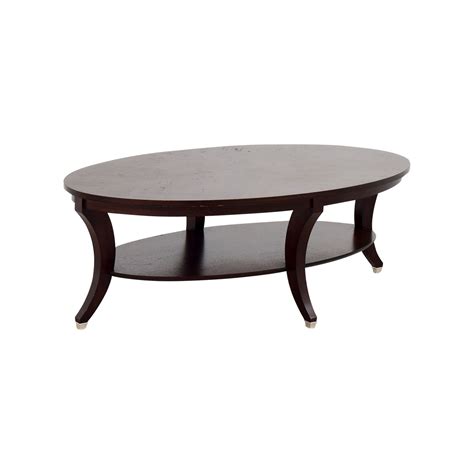 Vintage ethan allen maple drop leaf coffee table forgotten furniture. 90% OFF - Ethan Allen Ethan Allen Adler Oval Coffee Table ...