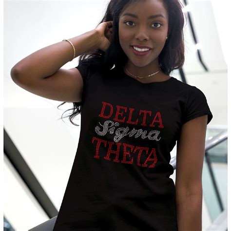 Delta Sigma Theta Rhinestone T Shirt Zoe And Eve