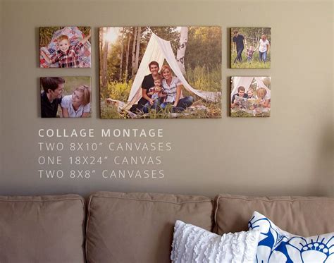 Canvas Wall Collage Decorate With Canvas Collages How To Create A