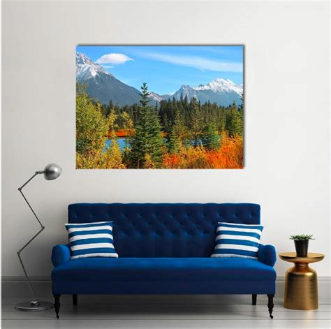 Scenic Landscape In Alberta Canada Multi Panel Canvas Wall Art Wall