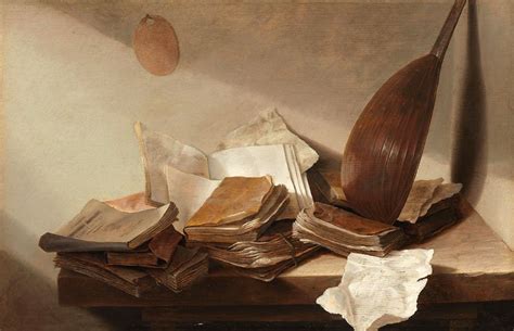 Fine Art Prints Still Life With Books Painting Reproductions Save Free Shipping
