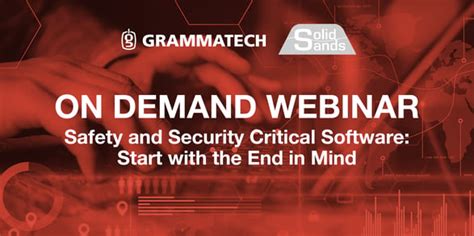 On Demand Webinar Featuring Solid Sands Safety And Security Critical