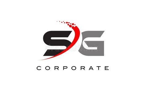 Initial Sg Logo Template With Modern Frame Minimalist Sg Letter Logo