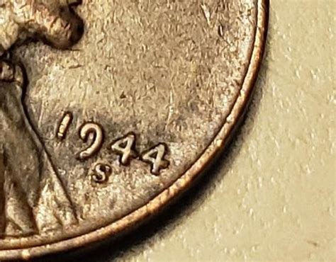 1944 S Wheat Copper Penny Rare Copper Penny Rare Pennies Old Coins