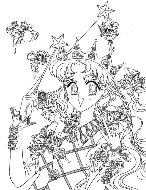 Sailor Moon Coloring Pages Merry Xmas Happy Holidays Special Ts