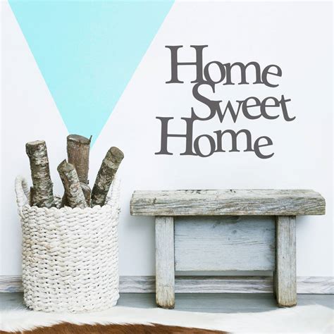 Home Sweet Home Vinyl Wall Sticker By Oakdene Designs