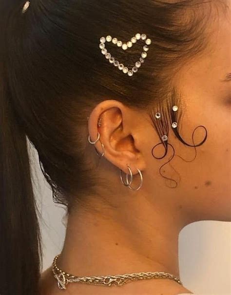 pin by k on accesories hair styles aesthetic hair ear piercings