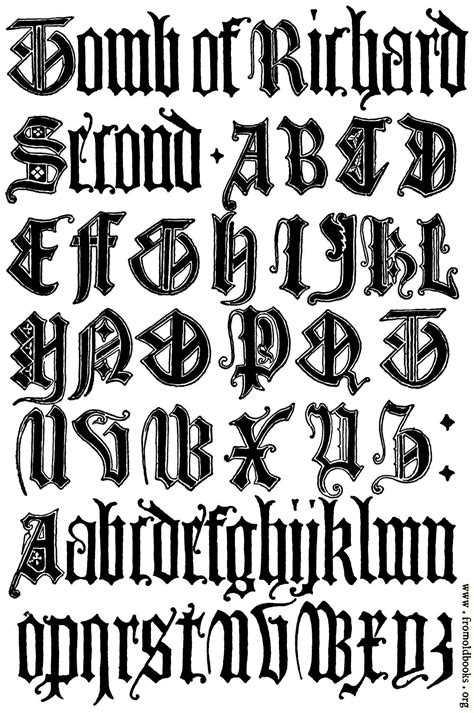 5 Best Images Of Printable Old English Alphabet A Z Gothic Old 5 Best