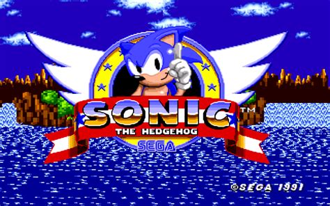 Sega Best Retro Old School Game Sonic The Hedghog