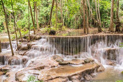 Landscape Of Huai Mae Khamin Waterfall Srinakarin National Park At