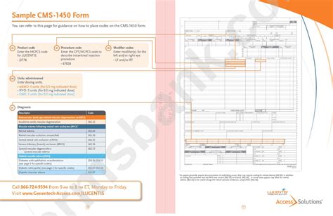 Sample Claim Form Cms 1450 Printable Pdf Download