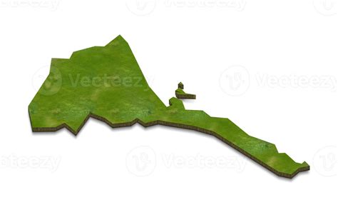 3d Map Illustration Of Eritrea 12375072 Png