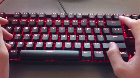 Red Dragon Kumara Led Backlit Mechanical Gaming Keyboard Review Youtube