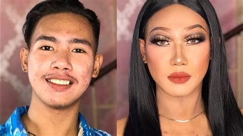 Male To Female Makeup Transformation 3 Easy Drag Transformation Makeup Transformation
