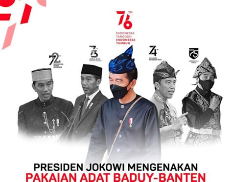 Jokowi Kenakan Baju Adat Baduy Banten Bangga Bantensatu