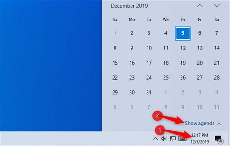 How To Use Your Calendar From Windows 10s Taskbar