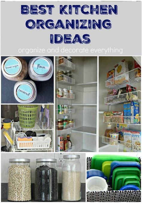 So i thought i'd round up all of my most favorite kitchen organization ideas in hopes that some of them will be helpful for organizing your kitchen space! 10 of the Best Kitchen Organizing Ideas - Organize and ...
