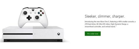 Svelte Microsoft Xbox One S Slim Console Codenamed Edmonton Leaked And