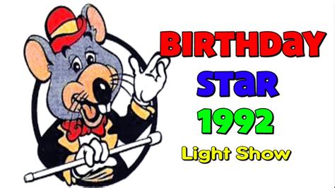 Chuck E Cheese Birthday Star 1992 Yulanda Lowell