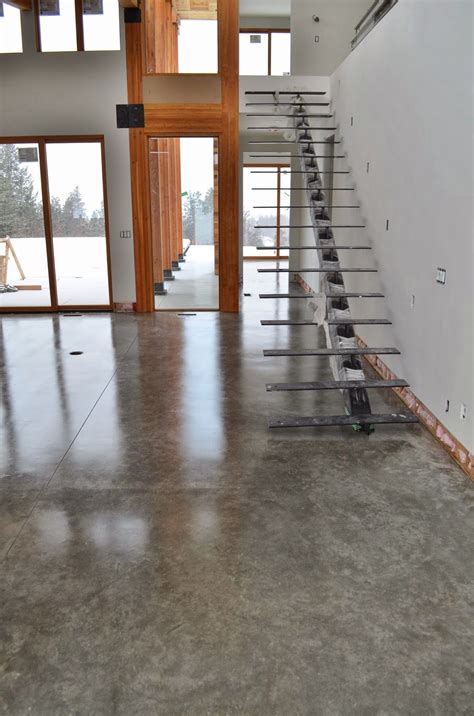 Natural Concrete Floors Look Amazing In This Brand New Contemporary