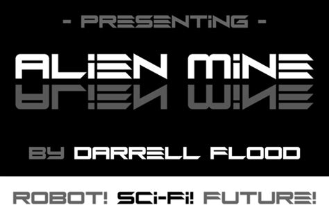 Alien Mine Font Hawtpixel Darrell Flood Fontspace