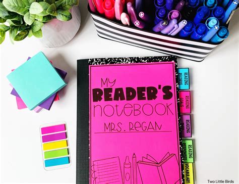 How To Set Up Student Readers Notebooks Two Little Birds Teaching