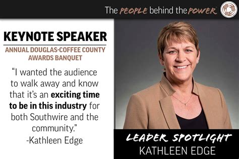 Kathleen Edge Presents Keynote Speech At Annual Awards Banquet Southwire