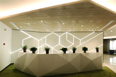 Dupont Tedlar Wallcoverings Corteva Corporate Office Reception Desk